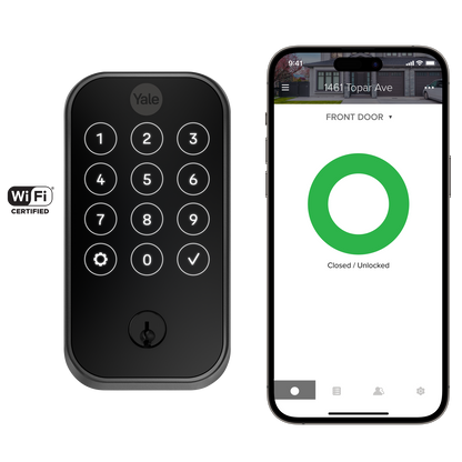 Marketing image of the Yale Pro 2 Touchscreen Deadbolt – Connected by August | YRD624-CB1