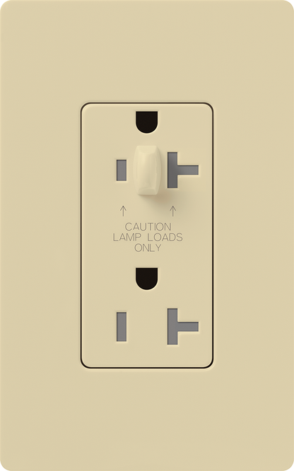 Lutron Half Dimming Tamper-Resistant Receptacles - 15A 120/125V | CAR-15-HDTR-XX
