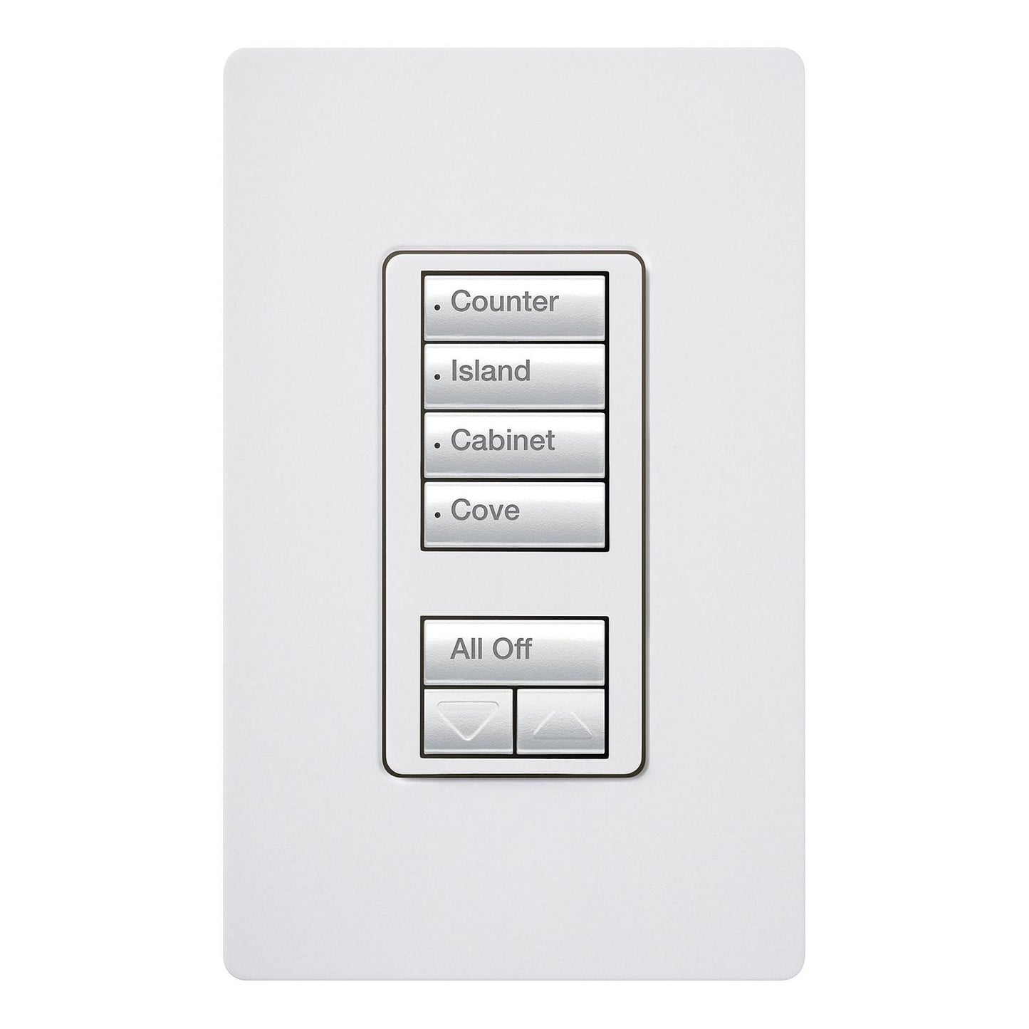 Lutron RadioRA 2 Wall-mount Designer Keypads (4 Scene with Raise/Lower Keypad) | RRD-W4S-XX