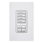 Lutron RadioRA 2 Wall-mount Designer Keypads (4 Scene with Raise/Lower Keypad) | RRD-W4S-XX