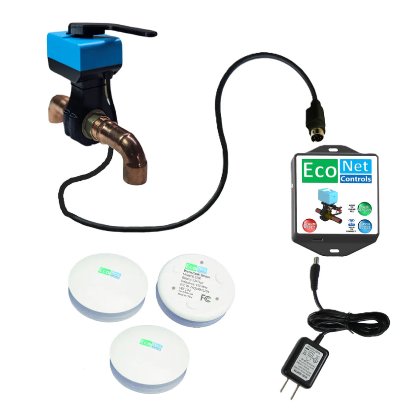 EcoNet Bulldog-IV Wi-Fi Integrated Smart Water Shutoff System (1" Valve) | EVC300-IV