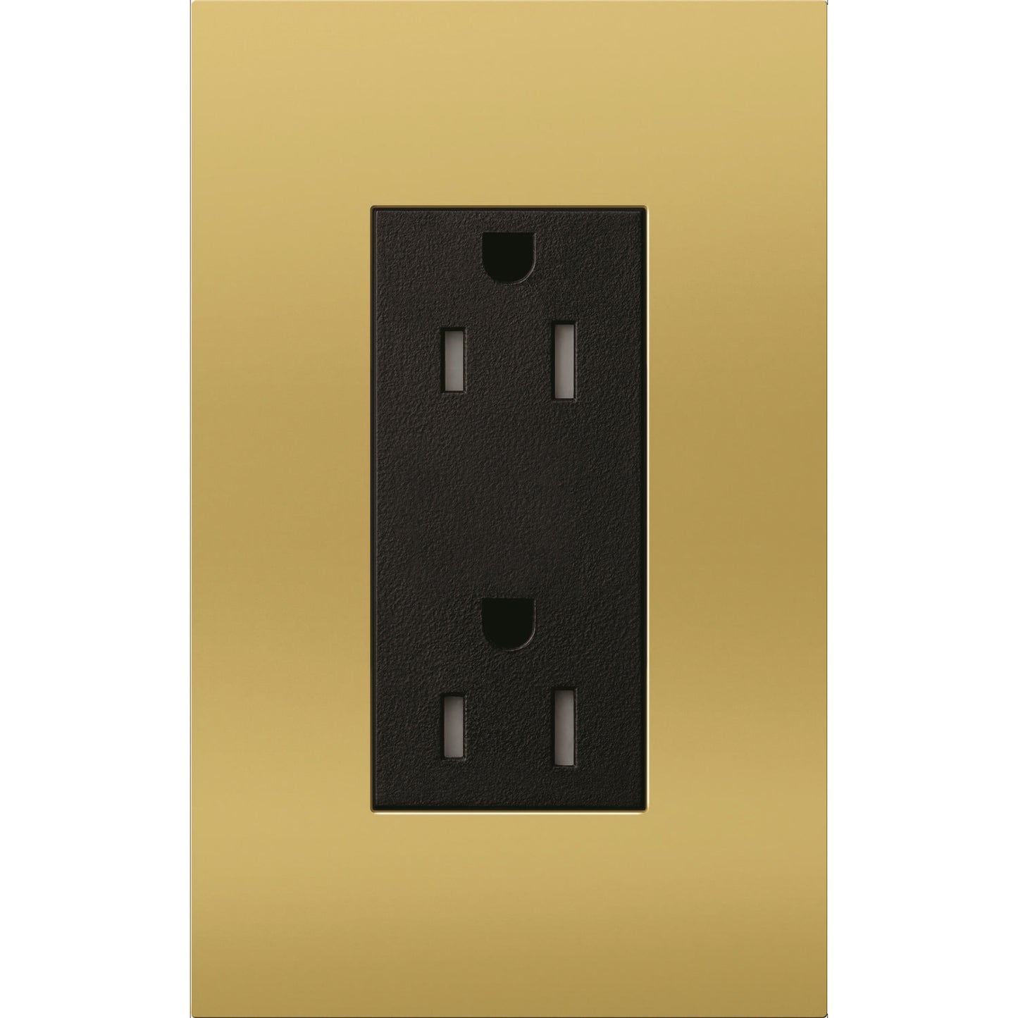 Lutron New Architectural 15A Tamper-Resistant Duplex Receptacle, Wall Plate Not Included, Matte Finish | LTR-15-TR