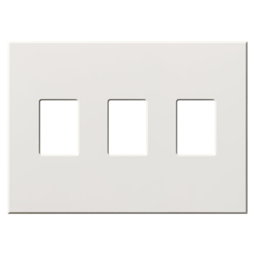 Lutron Vareo 3-Gang Architectural Wall Plate | For 3 Dimmers or Switches | VWP-3