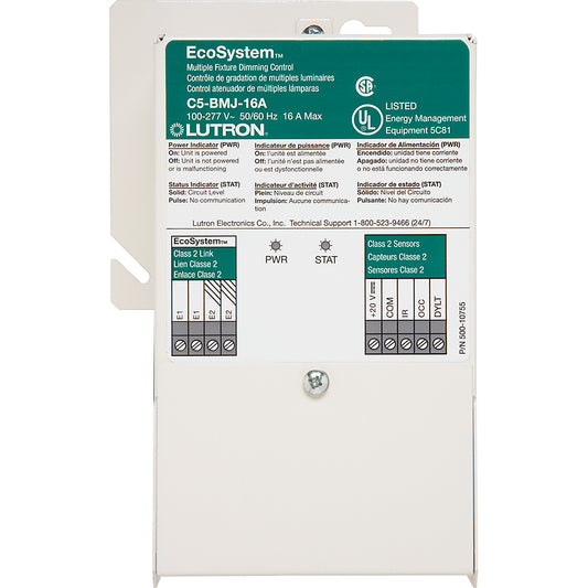 Lutron EcoSystem 16A Dimming Power Module for 3-Wire Loads | C5-BMJ-16A