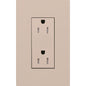 Lutron New Architectural 15A Tamper-Resistant Duplex Receptacle, Wall Plate Not Included, Matte Finish | LTR-15-TR