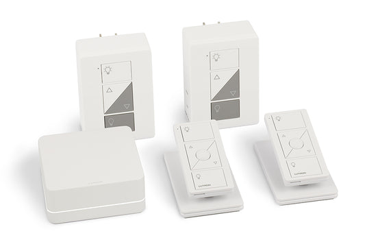 Lutron Caséta PRO Dimmer Kit - Smart Hub PRO + In-Wall Dimmer | P-BDG-PKG2P-C