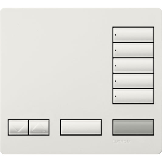 Lutron Replacement Faceplate for HomeWorks 5-Button Tabletop Keypad | LFK-T5RL