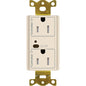 Lutron Vive Wireless Receptacle 15A Dual-Switching Duplex Tamper-Resistant | CAR2S-15-DTR