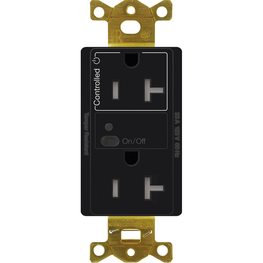Lutron Vive Wireless Receptacle - 20A Split-Switching (Half) Tamper-Resistant | CAR2S-20-STR