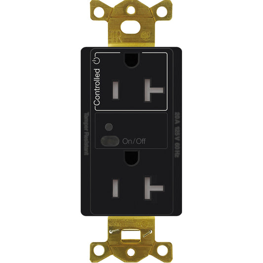 Lutron Vive Wireless Receptacle - 20A Split-Switching (Half) Tamper-Resistant | CAR2S-20-STR