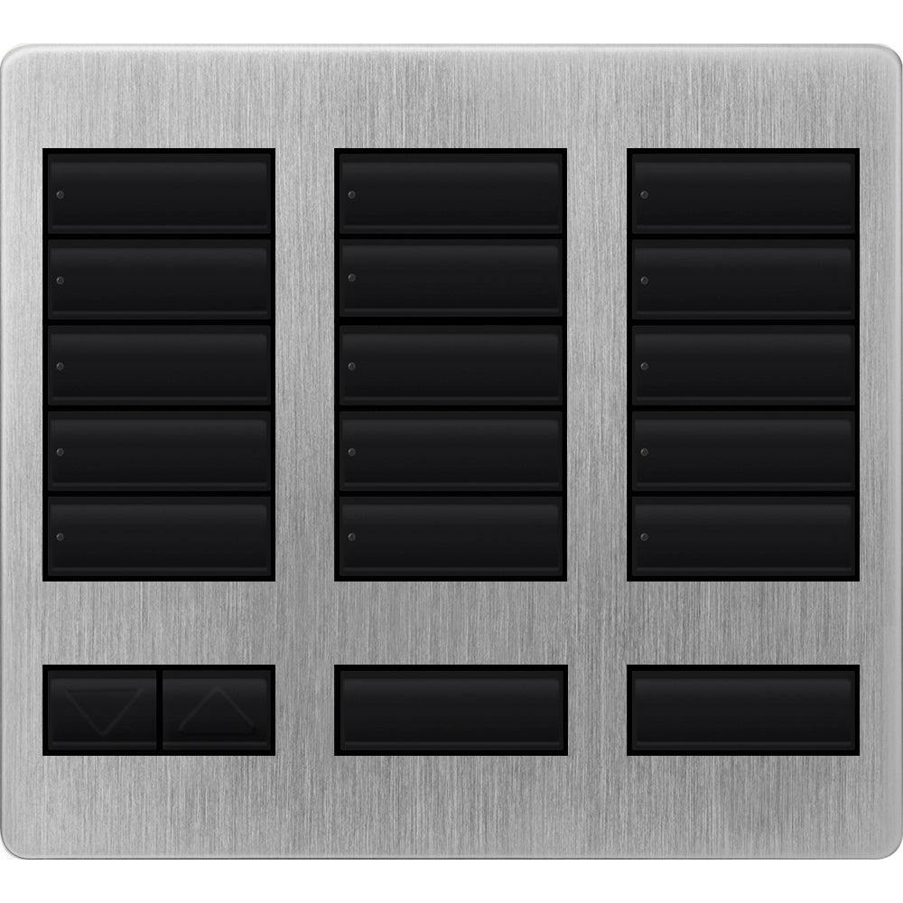 Replacement Faceplate for Lutron HomeWorks Tabletop 15 Button Keypad | LFK-T15RL