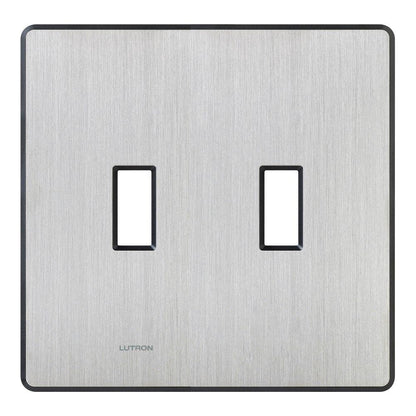 Lutron Fassada 2-Gang Wall Plate - Traditional Toggle Opening |FG-2