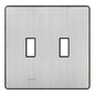 Lutron Fassada 2-Gang Wall Plate - Traditional Toggle Opening |FG-2
