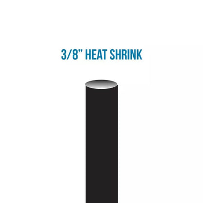 Product Display Visual of the SKU: CHS3850 for Marketing of theCAST 3/8" ID Supplied Bulk Black Heat Shrink With Internal Sealant | CHS3850