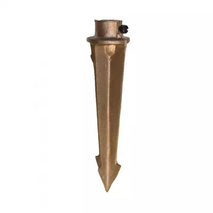 Product Display Visual of the SKU: CMS1CB for Marketing of theCAST Standard Set-N-Stake Solid Bronze Ground Mounting Stake | CMS1CB