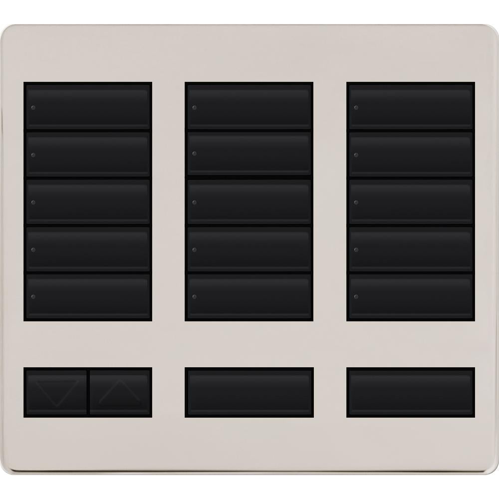 Replacement Faceplate for Lutron HomeWorks Tabletop 15 Button Keypad | LFK-T15RL
