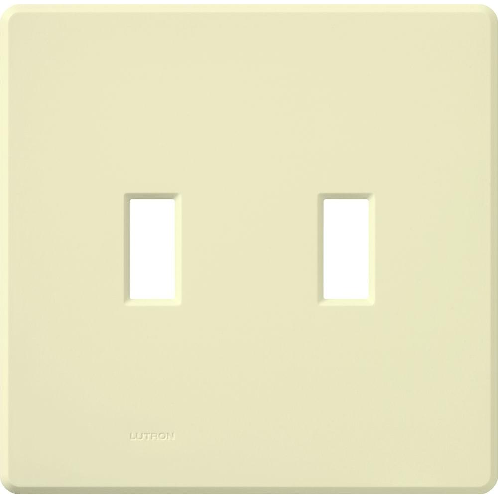 Lutron Fassada 2-Gang Wall Plate - Traditional Toggle Opening |FG-2