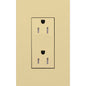 Lutron New Architectural 15A Tamper-Resistant Duplex Receptacle, Wall Plate Not Included, Matte Finish | LTR-15-TR