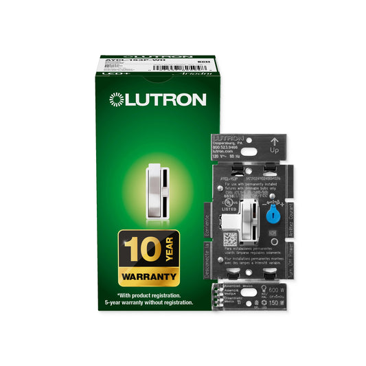 Lutron Ariadni LED+ Dimmer Switch | Retail Packaging | Single-Pole / 3-Way | AYCL-153PH