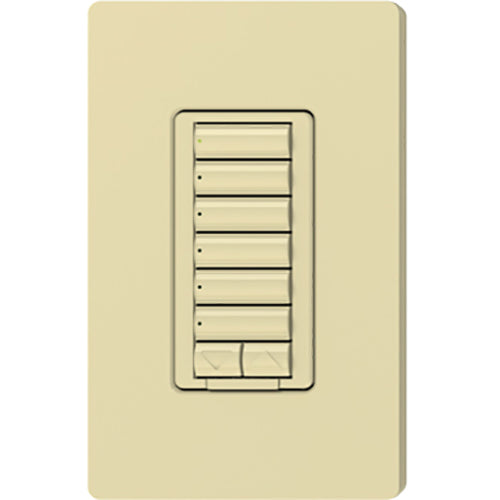 Lutron RadioRA 2 Wall-mount Designer Keypads (6 Button with Raise/Lower) | RRD-W6BRL-XX