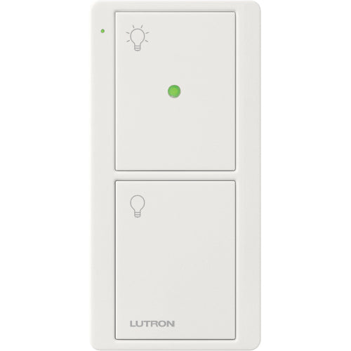 Lutron Pico Wireless Remote with Nightlight (2-button, screen text) | PJN-2B-GXX-L01