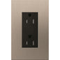 Lutron New Architectural 15A Tamper-Resistant Duplex Receptacle, Wall Plate Not Included, Matte Finish | LTR-15-TR
