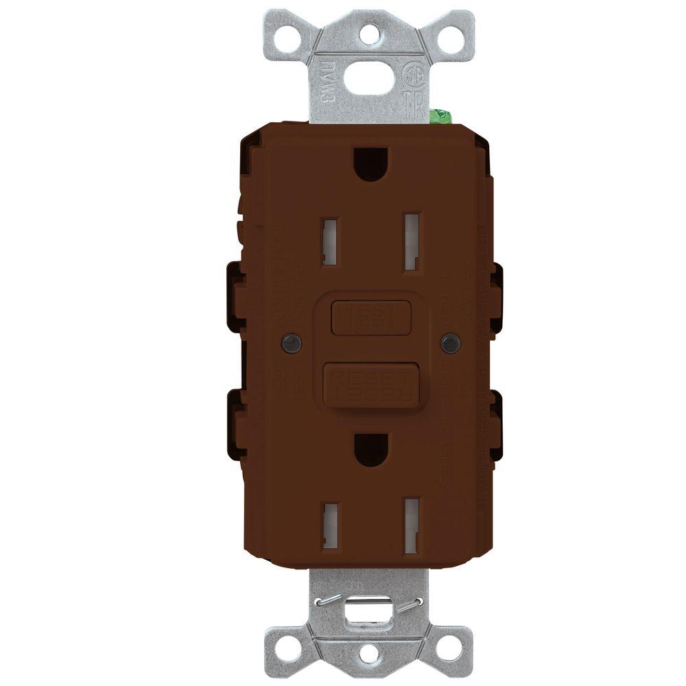 Lutron Tamper-Resistant Self Testing GFCI Receptacles - Satin Color 15A 125V | SCR-15-GFST-XX