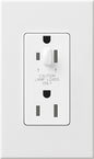 Lutron Nova T 15A Half-Dimming Tamper-Resistant Receptacle Architectural | NTR-15-HDTR