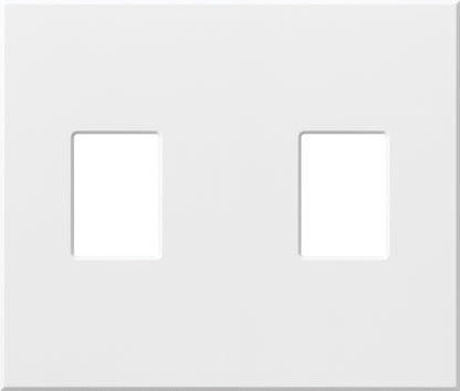 Lutron Nova T 2-Gang Wall Plate Fits 2 Small Controls - No Fins Broken (NFB) Full-Capacity Configuration | NT-SS-NFB
