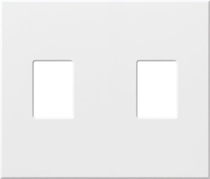 Lutron Nova T 2-Gang Wall Plate Fits 2 Small Controls - No Fins Broken (NFB) Full-Capacity Configuration | NT-SS-NFB