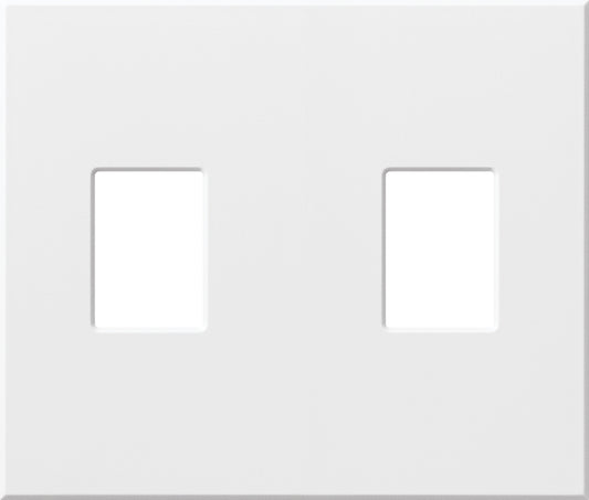 Lutron Nova T* 3-Gang Wall Plate Fits 3 Vareo Controls - No Fins Broken (NFB) Full-Capacity | NT-OOO-NFB