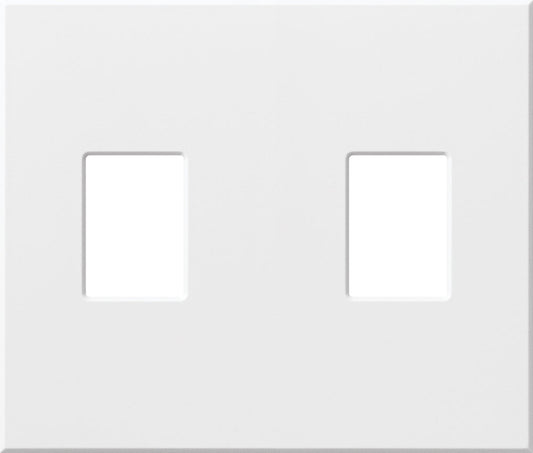 Lutron Nova T* 3-Gang Wall Plate Fits 3 Vareo Controls - No Fins Broken (NFB) Full-Capacity | NT-OOO-NFB