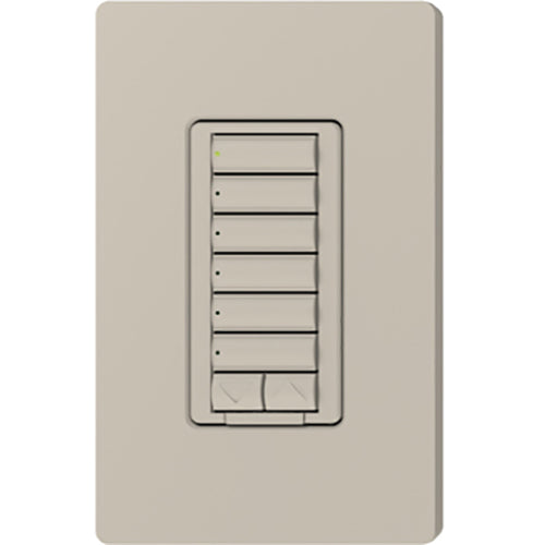 Lutron RadioRA 2 Wall-mount Designer Keypads (6 Button with Raise/Lower) | RRD-W6BRL-XX