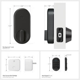 Yale Approach Retrofit - Keypad + Fingerprint - Wi-Fi | B-YRR110-F-WF1-N