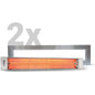 Eurofase Dual EF60 Recessed Heating System — Stainless Steel | BUNDLE3
