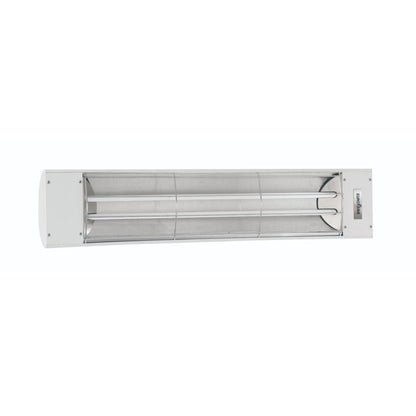 Eurofase EF40 39-inch quartz infrared heater — white-finish manufacturer front view (standard grille, not a decorative plate)