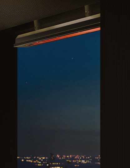Eurofase EFH0138 Vellura floor 1500W heater and LED lamp — original Vellura brochure photograph