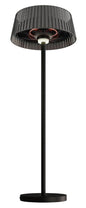 Eurofase Vellura freestanding heater pictured only to identify compatible fixture; purchase includes replacement fabric shade alone, not full heater