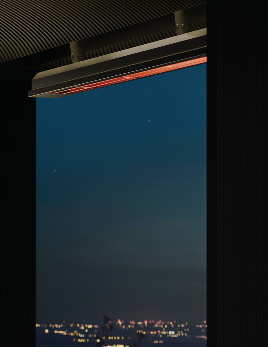 Eurofase EFH0139 Vellura pendant 1500W heater and LED lamp — original Vellura brochure photograph