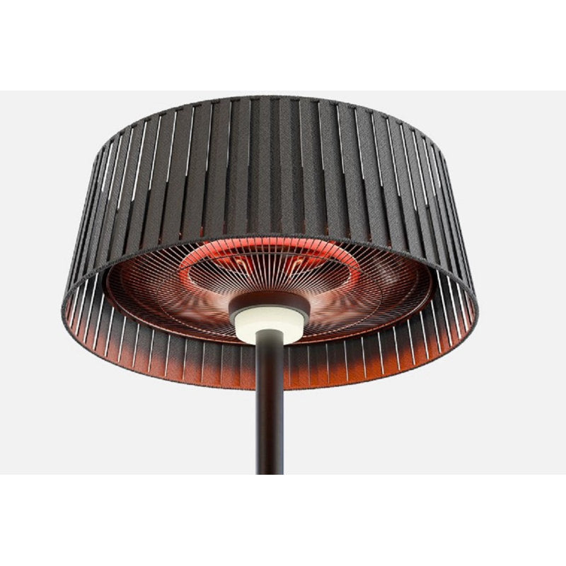 Eurofase EFH0138 Vellura floor 1500W heater and LED lamp — additional contextual product photograph