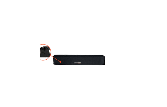 Eurofase 39-inch black nylon weather-resistant heater cover, product drawing from official manufacturer specification