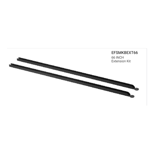 Eurofase EFSMKBEXT66 66-inch black suspension-mount extension, from manufacturer data sheet