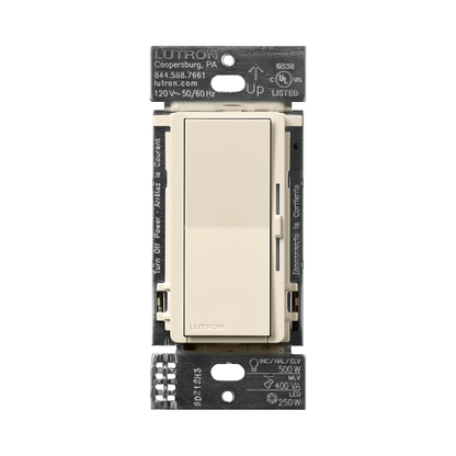 Lutron Diva LED+ Pro Max dimmer | DV-PRO-LA | Light Almond | product / detail image
