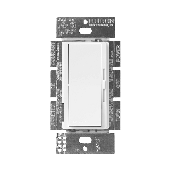 Lutron Diva 0-10V dimmer | DVSTV-R-WH-C | White | product / detail image