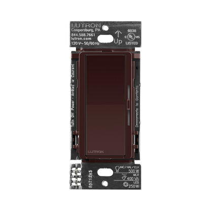 Lutron Diva LED+ Pro Max dimmer | DV-PRO-BR | Brown | product / detail image