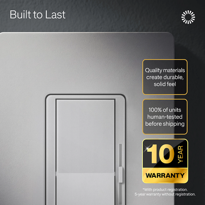 Lutron Diva 0-10V dimmer | DVSTV-R-WH-C | White | product / detail image