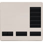Lutron Replacement Faceplate for Lutron HomeWorks 5-Button Tabletop Keypad Metal Finish | LFK-T5RL