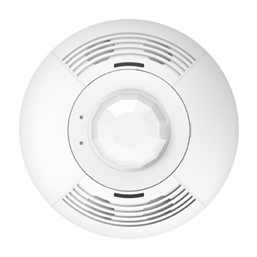 Lutron LOS Ceiling Mount Sensor, Dual Technology, 2000sq ft, 360 Degree View, Self Adapt, 20-24V | LOS-CDT-2000-WH