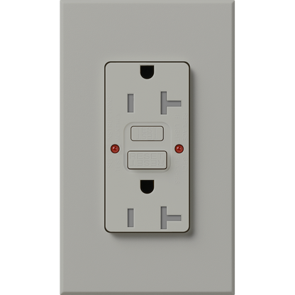 Lutron Nova T 20A Self-Testing GFCI Receptacle - Tamper-Resistant | NTR-20-GFST
