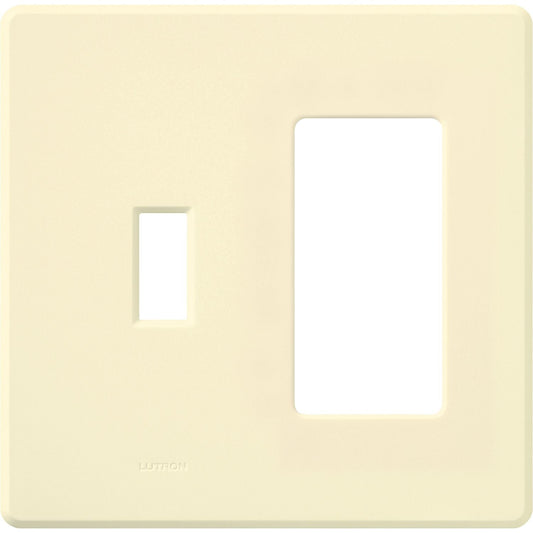 Lutron Fassada 2-Gang Wall Plate - 1 Traditional & 1 Designer Opening | FG-2-TD